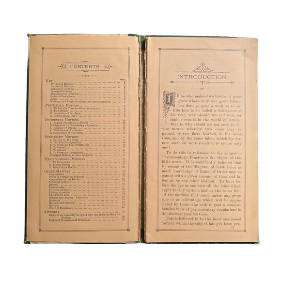 VERY RARE 1890 Book  Diagram of Parliamentary Rules by Uriah Smith ANTIQ… - Picture 7 of 10